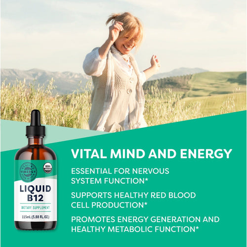 Vimergy Vitamins & Supplements Organic Liquid B12